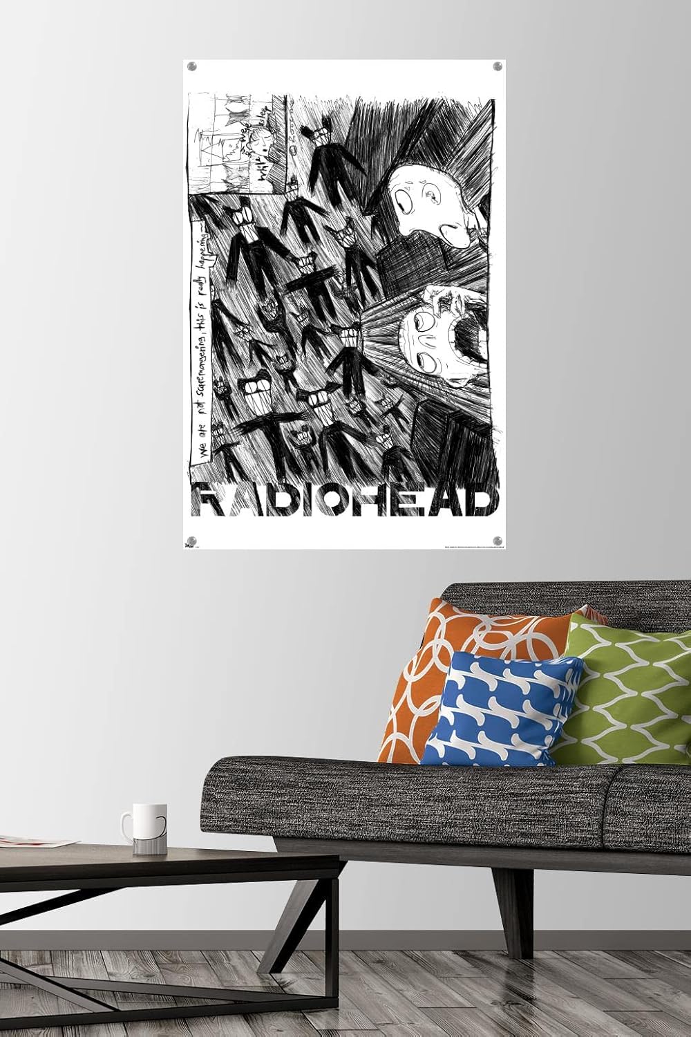 Radiohead - Scribble Wall Poster with Push Pins