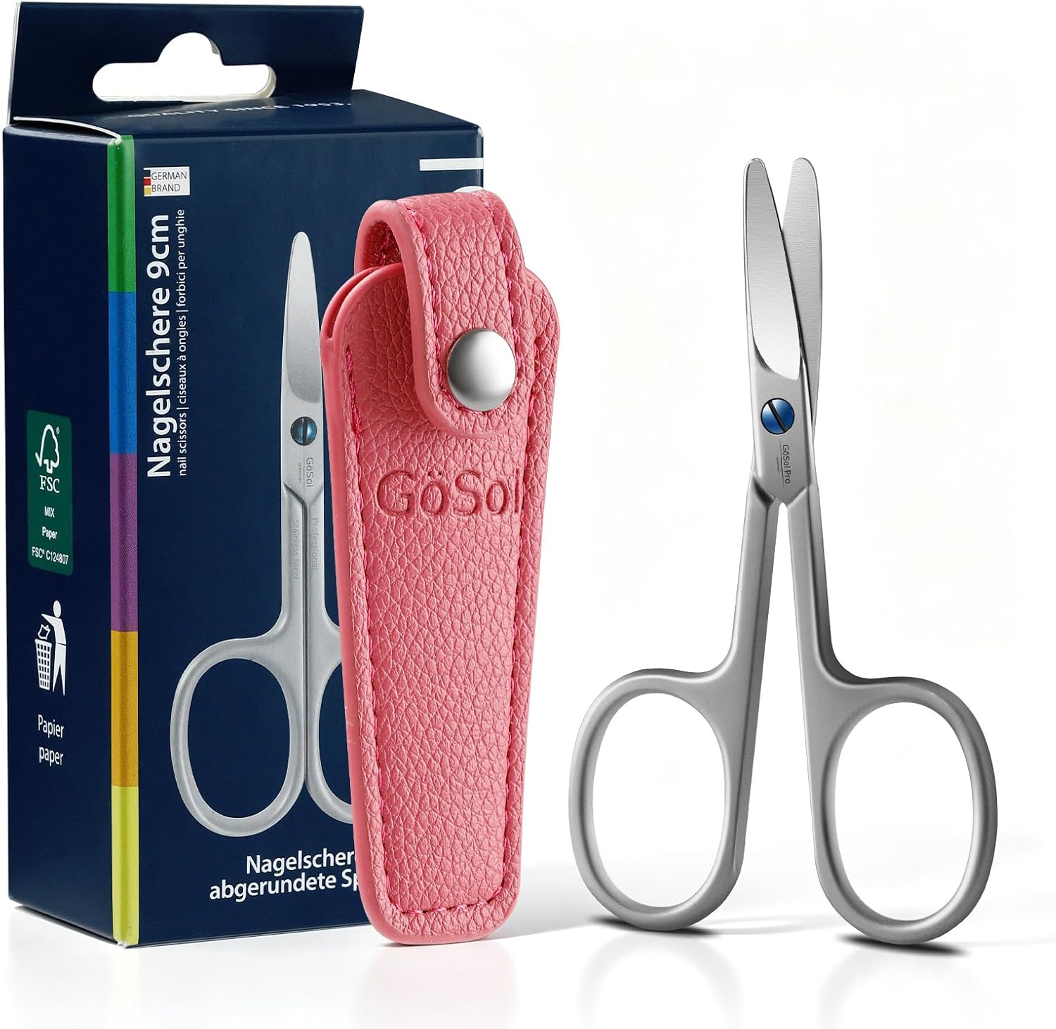 Eyebrow Scissors, Multi-Purpose Grooming Scissors for Nails & Beard
