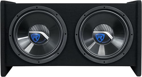 Miniatura 4 de Rockville RV1212P - Subwoofers de audio para automóvil duales de 12 pulgadas y 1200 W en caja de subcaja ventilada, color negro
