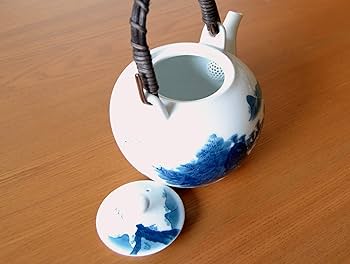 Amazon.co.jp: 茶器セット 日本製 有田焼 畑萬陶苑 鍋島山水 土瓶