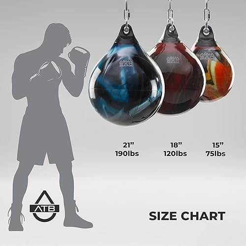 Miniatura 5 de Aqua Training Bag Saco de boxeo pesado de 18" y 120 libras
