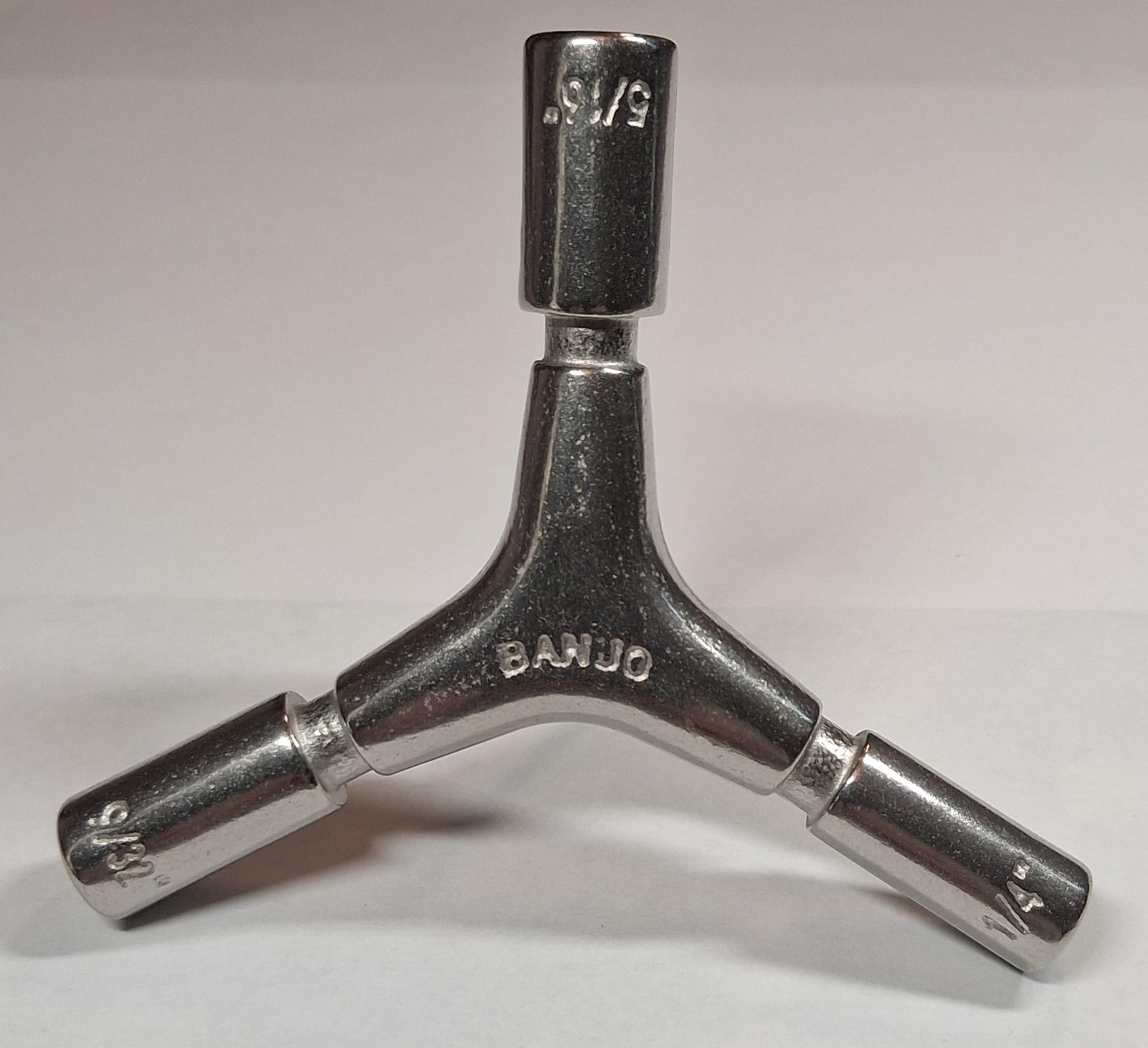 Generic Hall 3-way Banjo tuning key wrench, small, Silver, 198168777619