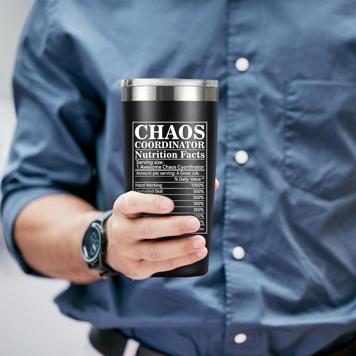Chaos Coordinator Gifts for Women Men - Chaos Coordinator Tumbler Mug 20oz Gifts for Boss Coworker Gift for Teacher Appreciation Present Baskets for Supervisor Manager Nurse - Image 5