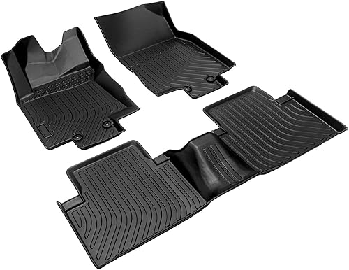 Miniatura 8 de AoKuElec Alfombrillas de goma para todo tipo de clima para Ni SSAN Rogue 2021-2023, el juego completo incluye 1 y 2 filas de cobertura máxima,