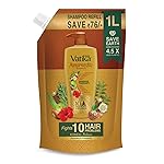 Dabur Vatika Ayurvedic Shampoo Refill Pouch – 1l | Damage Therapy | Power of 10 ingredients for solving 10 hair problems| No Parabens | For all hair types