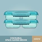 Sistema Conteneur de stockage de produits alimentaires à petite fraction en plastique, 350 mL, Sans BPA, sans tés ou bleu (non sélectionnable)