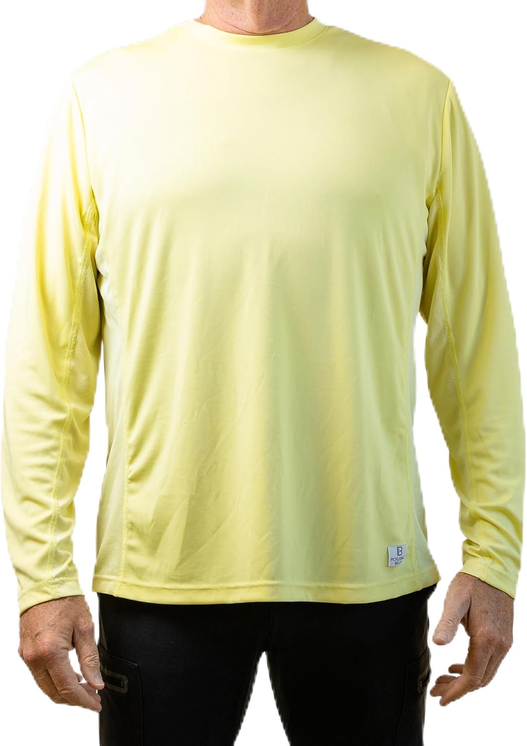 Pickleball Bella Men's Long Sleeve Tee Elfin Yellow