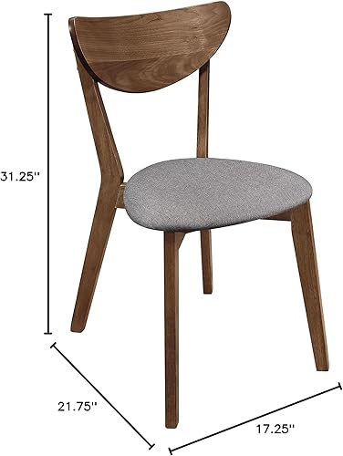 Miniatura 3 de Sillas de comedor para habitación, mesa y asientos de cocina, sillas de comedor de madera modernas de mediados de siglo, juego de 2, sillas de
