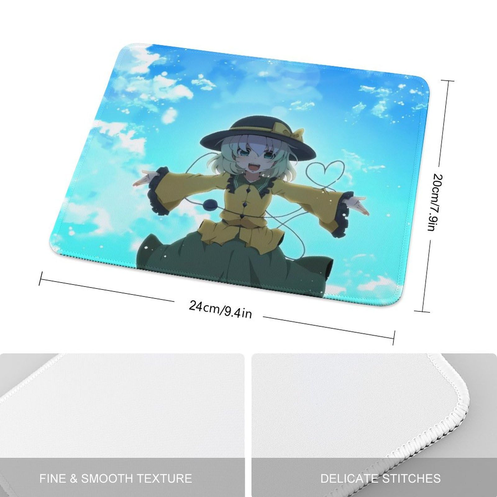 Amazon.co.jp: 東方 古明地 こいし マウスパッド ゴム製 ゲーミング