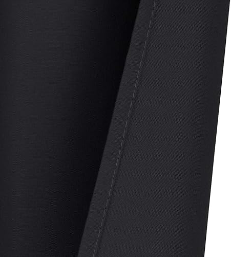 Miniatura 6 de Home Queen Cenefa de cortina opaca con ojales para sala de estar, cenefa pequeña y recta, juego de 2, 37 x 18 pulgadas (rojo navideño)