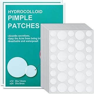 Pimple Patches for Face, Hydrocolloid Acne Patches with Tea Tree Oil, Invisible Zit Patches for Face, Acne Spot Treatment Patch Cystic Blemish Patches Zit Stickers for all Skin Colors (360 Counts)