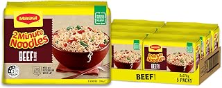 MAGGI 2 Minute Noodles, Beef 30 Pack, 6 x 5 Pack
