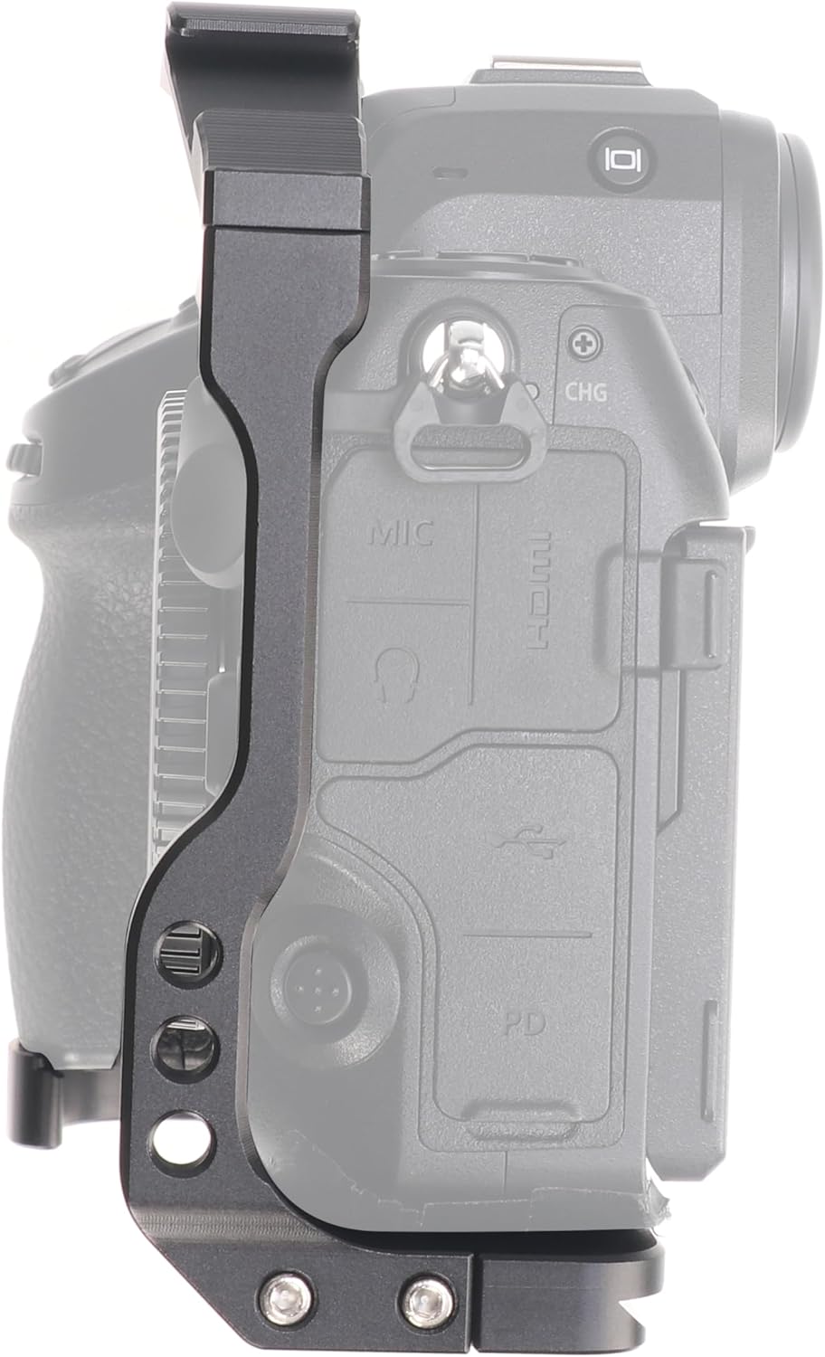 FocusFoto Camera Cage with Top/Side Handle Kit for Nikon Z8 Mirrorless Camera, Aluminium Video Stabilizer Rig with Cold Shoe, 1/4" Screw Mount, 3/8"-16 Locating Pins for Arri Grip, QR Plate for Acra