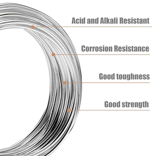 Alambre de acero galvanizado calibre 14 (2,2 mm), cable metálico resistente para cercas de jardín y proyectos DIY (varias longitudes: 5 m / 16,4 pies) miniatura 4