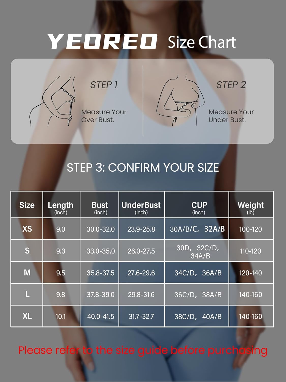 YEOREO Women's Halter Crop Top V Neck Workout Going Out Tank Top Hazel Padded Sleeveless Backless Trendy Summer Camisole - Image 8