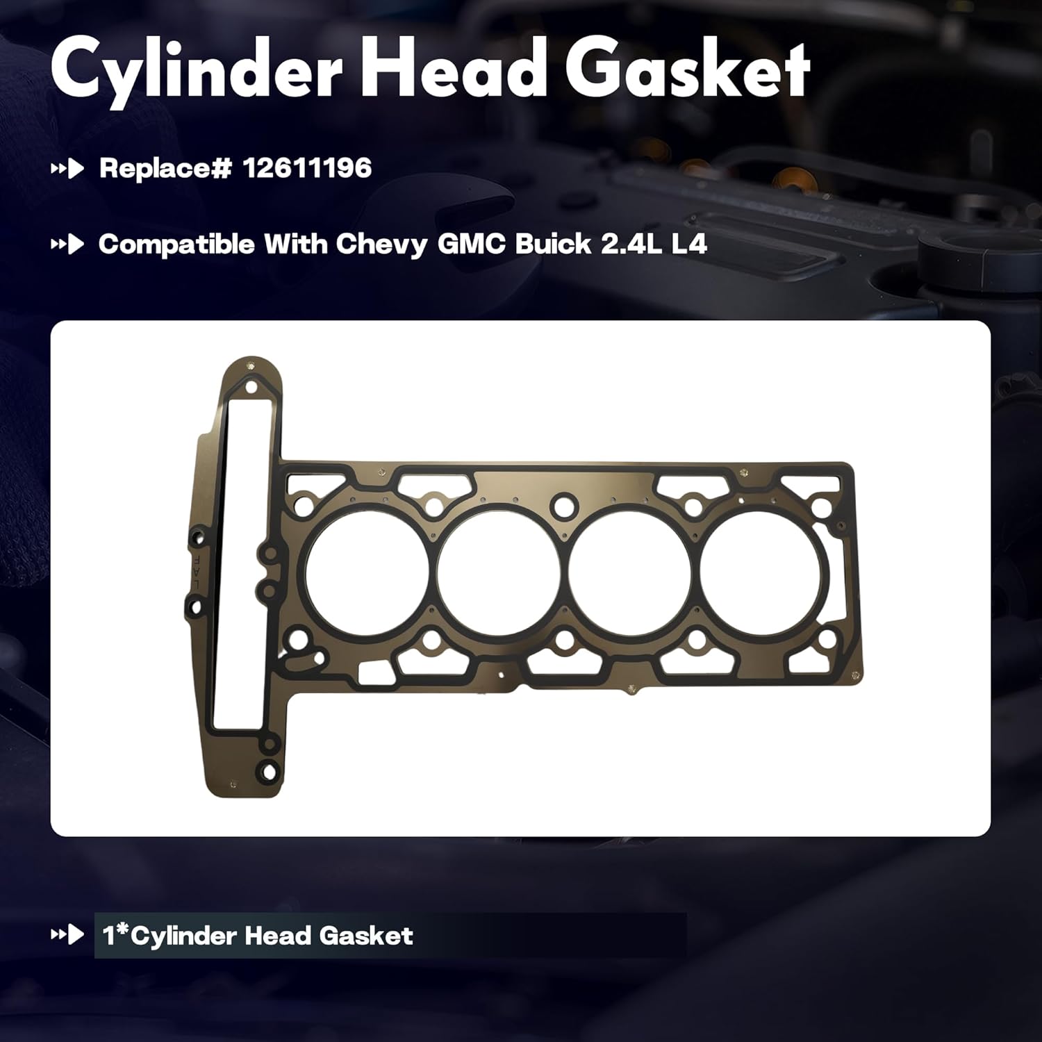 2.4 Head Gasket Set w/Piston Crankshaft Bolt Connecting Rod Bearing Fit For GMC Terrain For Chevy Equinox Malibu For Buick Regal Verano 2.4L 2010-2017 HS54874 12578164 12654958 12646457 12591092