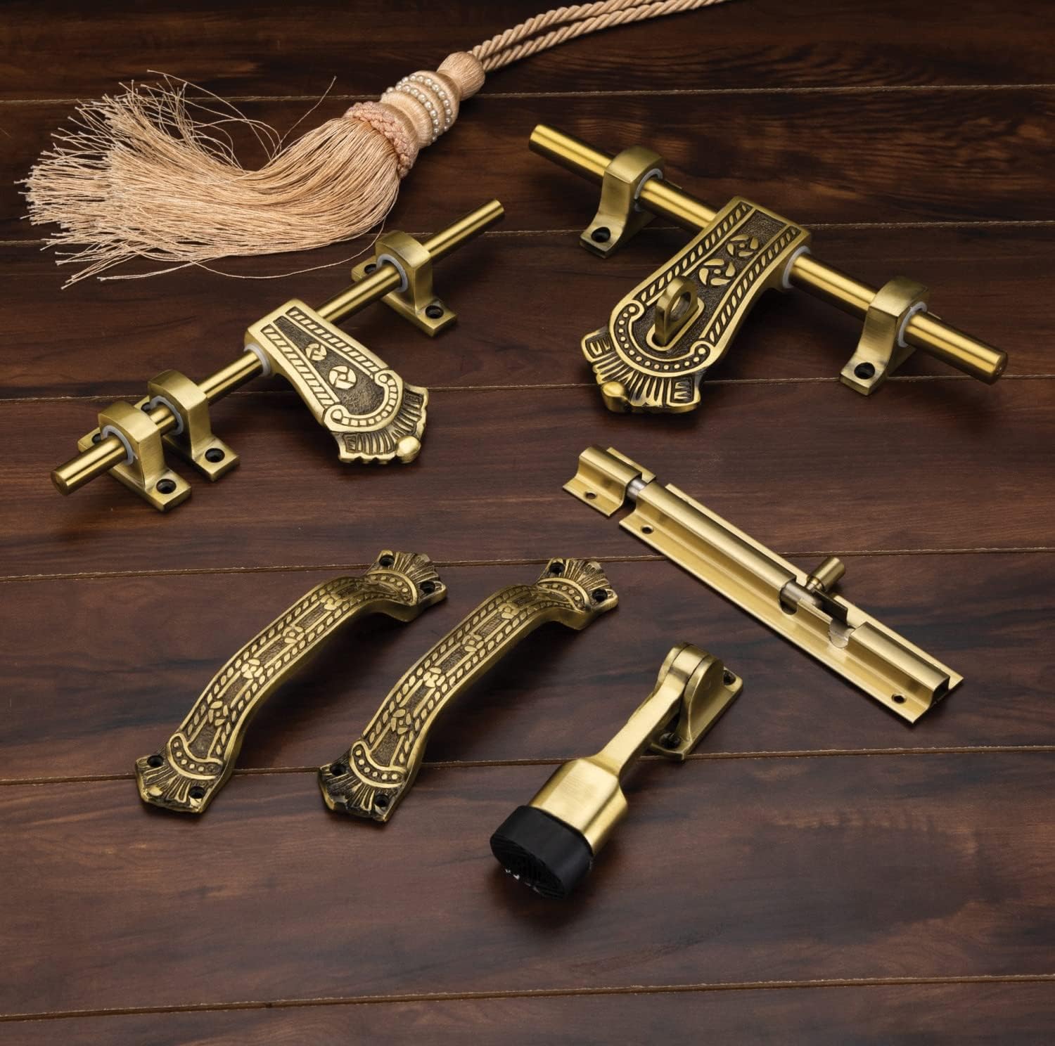 Single Door kit, handlesets, Door Fittings kit, Door Accessories (10inch aldrop, 10inch Latch, 2 Handles, 1 towerbolt, 1 Door Stopper (Aluminium) (B0CLDMYB6T) Amazon Price History, Amazon Price Tracker
