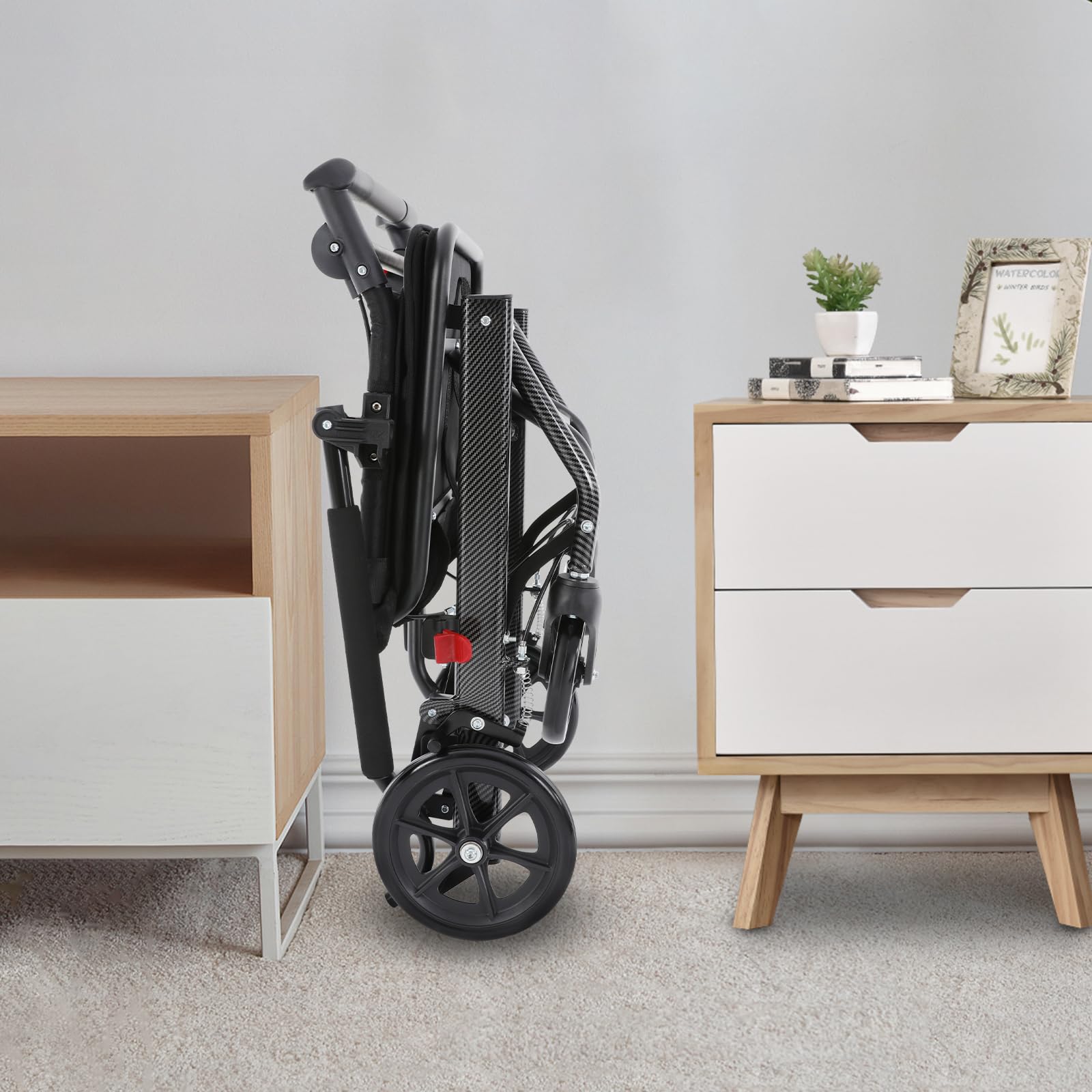 Silla de ruedas plegable ligera, silla de ruedas ultraligera plegable, multiusos, sillas de ruedas de transporte para adultos, silla de ruedas portátil de viaje para hogares, hospitales, residencias