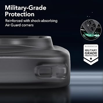 ESR for iPhone 13 Pro Case for MagSafe, Transparent, Frosted Black