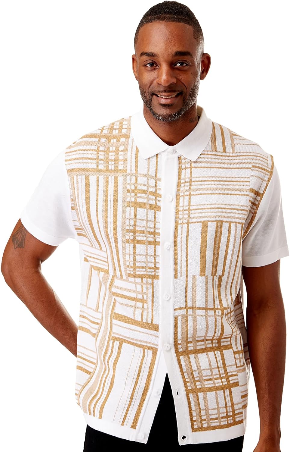 Men's Short Sleeve Knit Sports Shirt Ubuy New Zealand