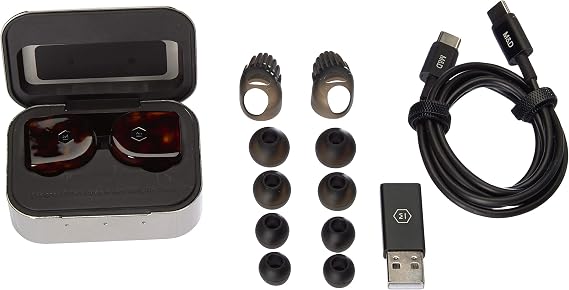 Master & Dynamic MW07TS MW07 True Wireless Earphones - Bluetooth Enabled Noise Isolating Earbuds - Lightweight Quality Earbuds for Music, Tortoiseshell