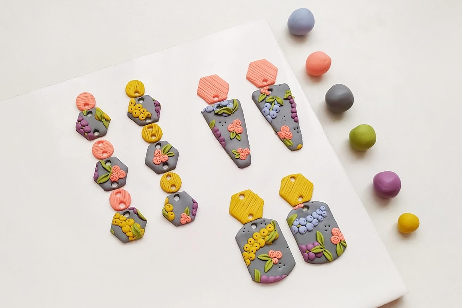 FIMO Soft Polymer Oven Modelling Clay - 57g - Set of 6 Colours - Warm Neutral Tones