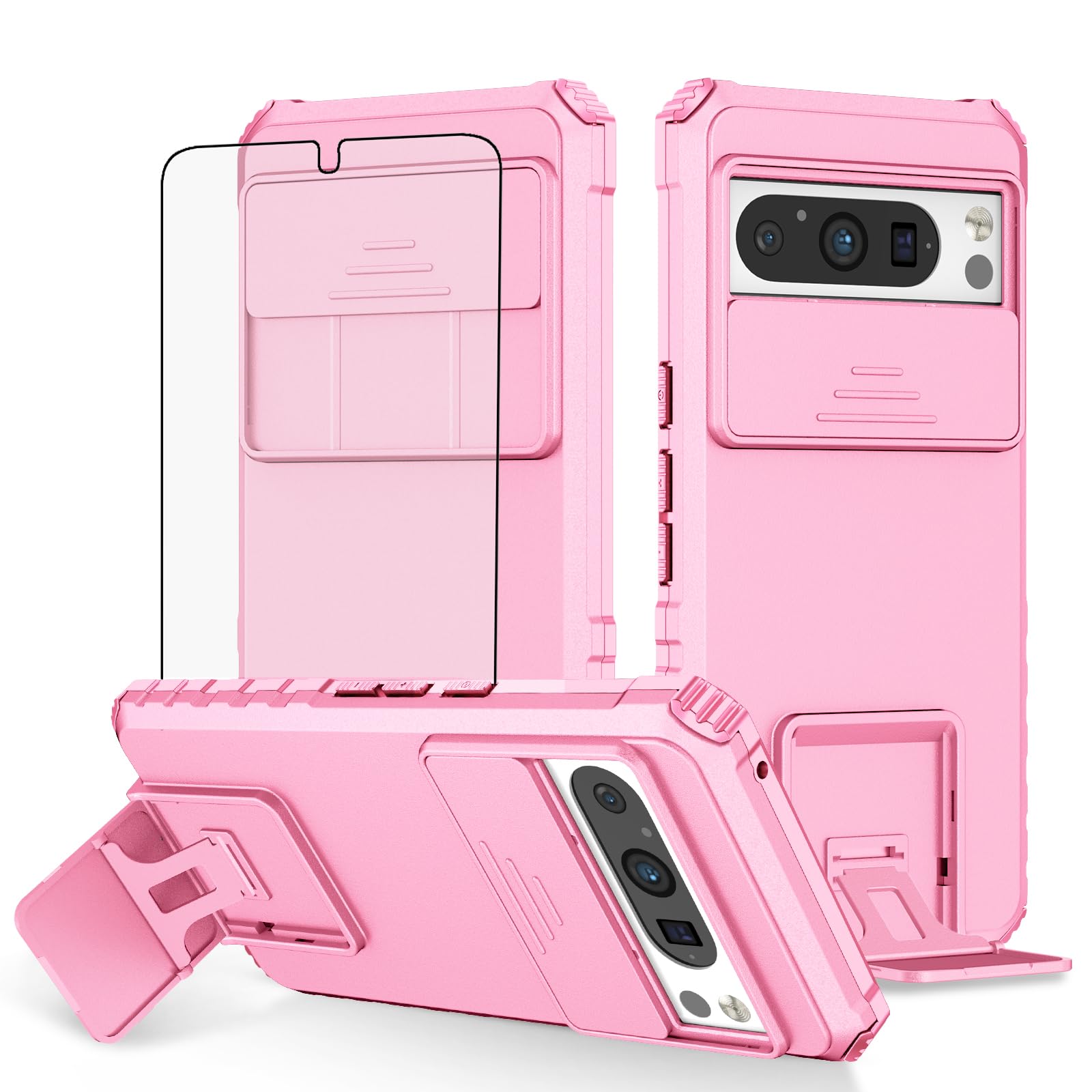 Coque Google Pixel 8 Pro Asuwish avec protège-caméra coulissant - 8