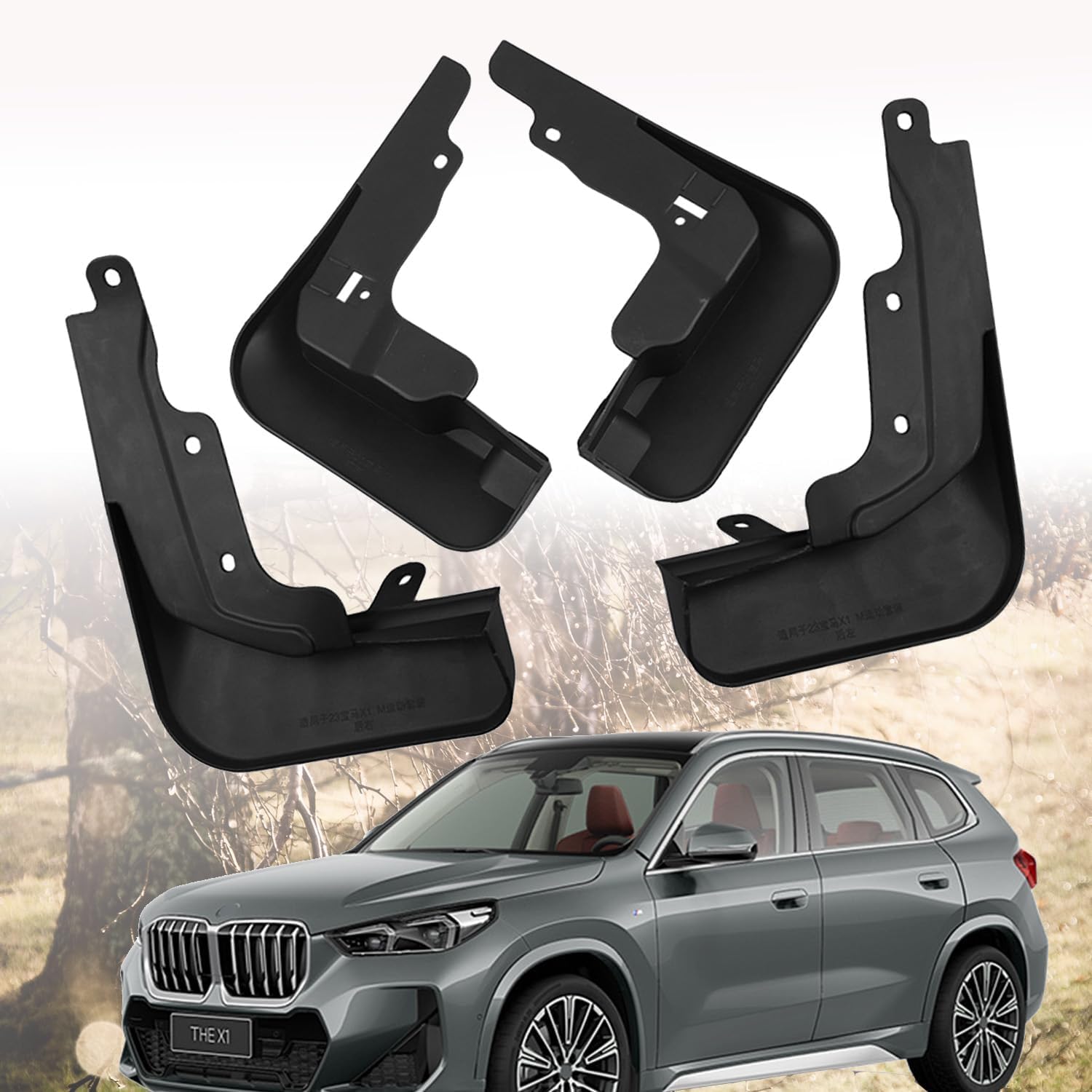 Guardabarros BMW X1 M Sport 2023-2026 del/tras que evitan piedras y barro sin taladrar el coche