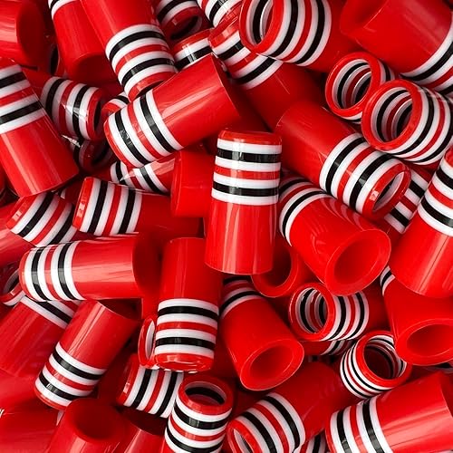 Miniatura 14 de SummerHouse Casquillos de hierro de golf multianillo compatibles con eje de acero cónico de 0.355 '' y eje paralelo de 0.370 '' Verde con 4 blancos