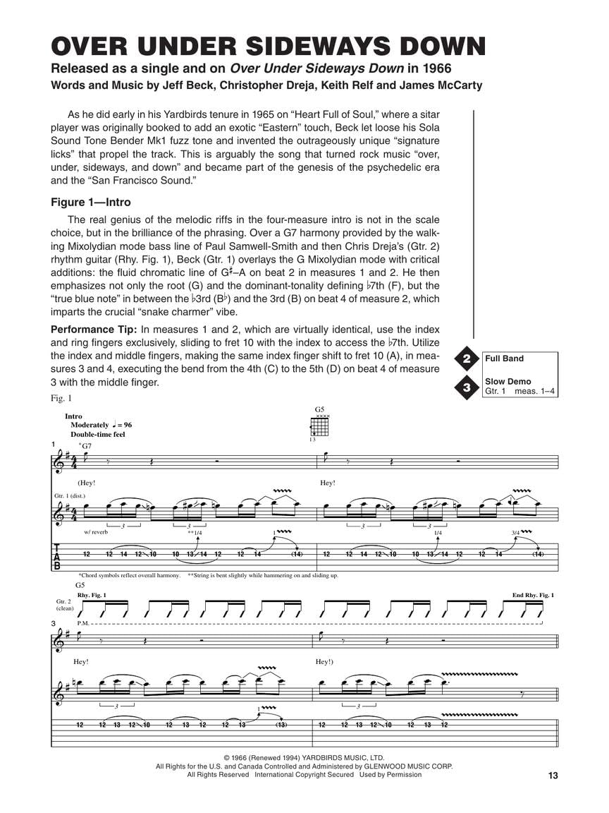Jeff Beck - Guitar Signature Licks (Book/Online Audio)      Paperback – July 1, 2012
