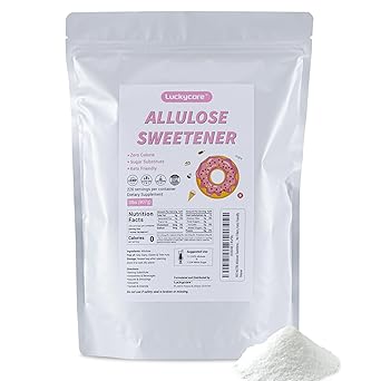 Luckycare Allulose Sweetener - Natural Zero Calorie Sugar Substitute - Powdered Sweetener for Baking and Cooking - 2lbs 907g - 226 Servings
