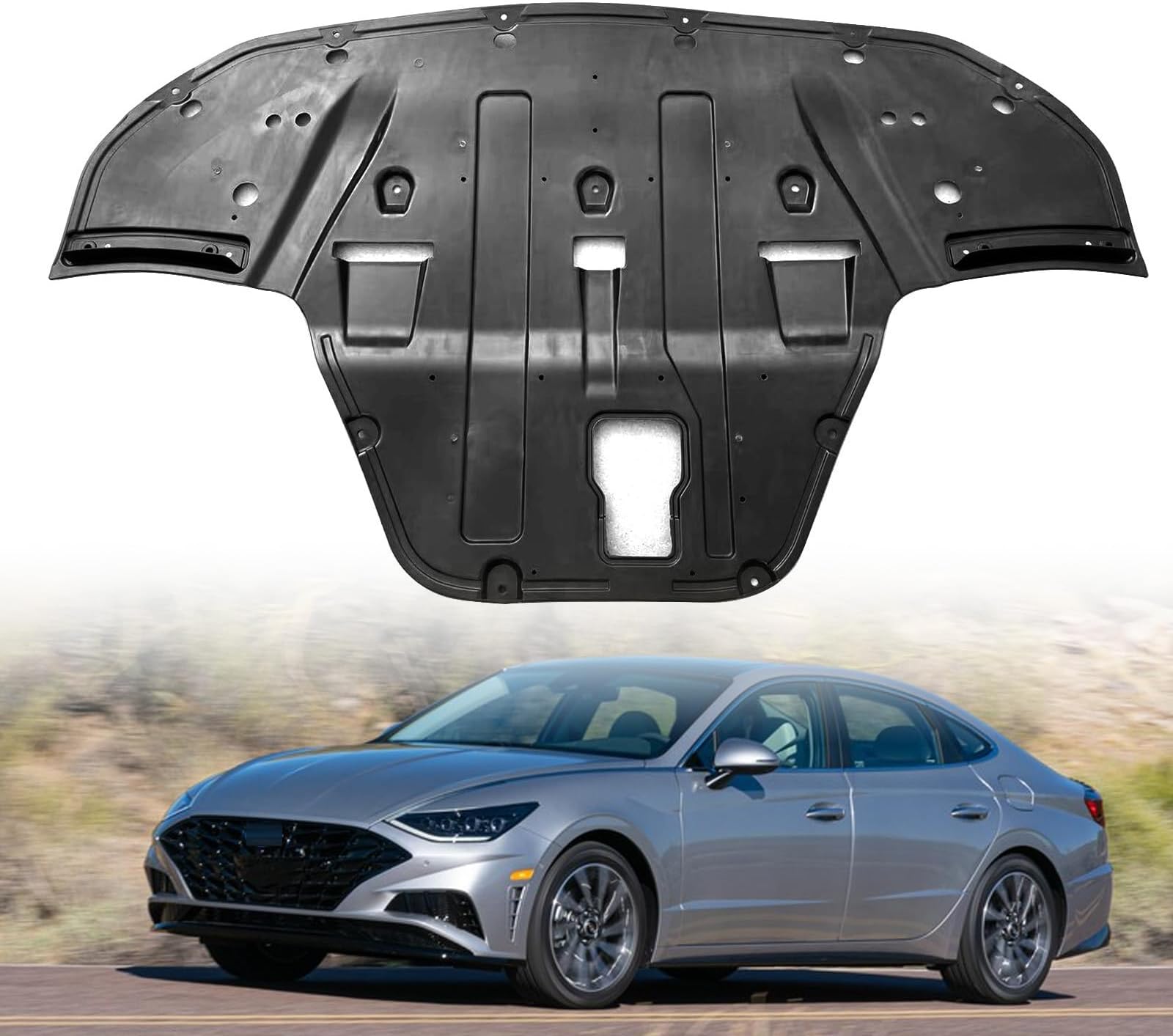 Engine Under Cover Splash Shields Compatible with 2020 2021 2023 Hyundai Sonata Replace 29110L0000 HY1228203