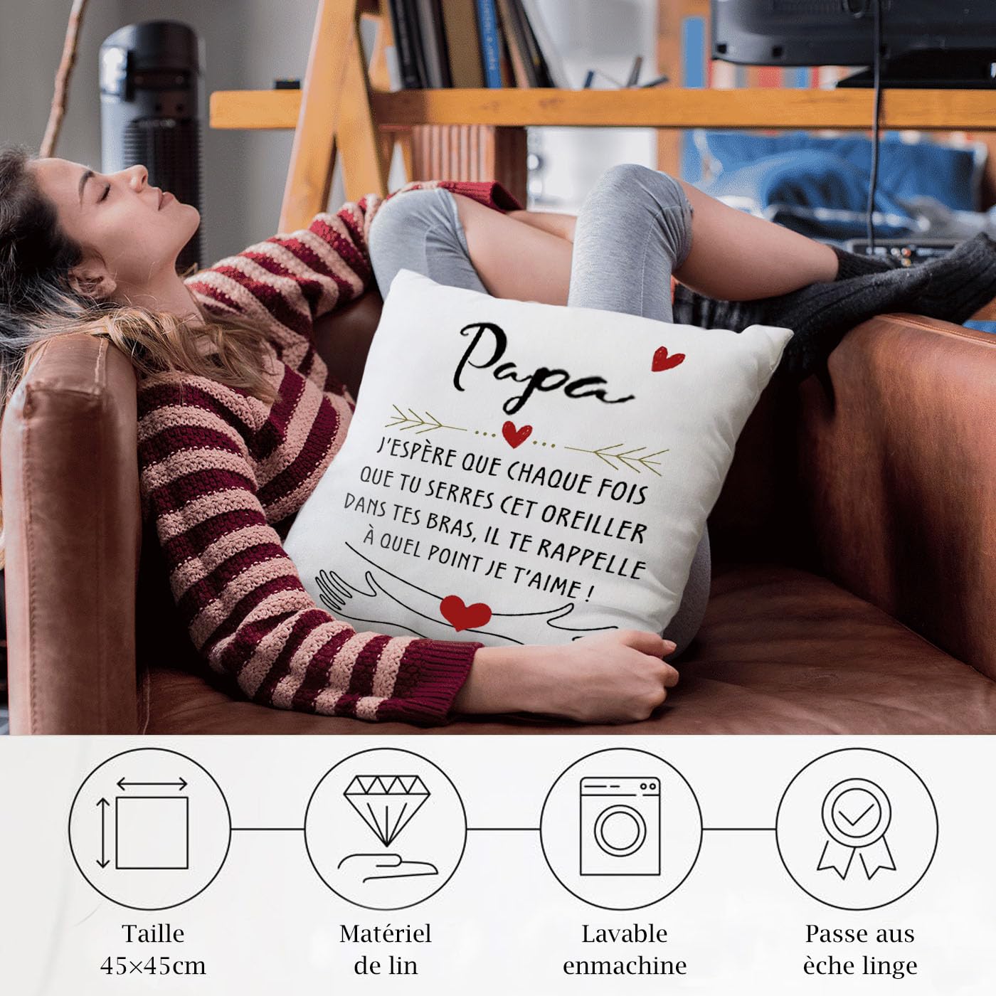 OMNIQI Journal De Voyage En Cuir Pour Papa, Cadeau D'anniversaire Pour Papa, Journal De Voyage Pour Cadeau De Noël, Cadeau D'anniversaire Personnalisé Pour Papa