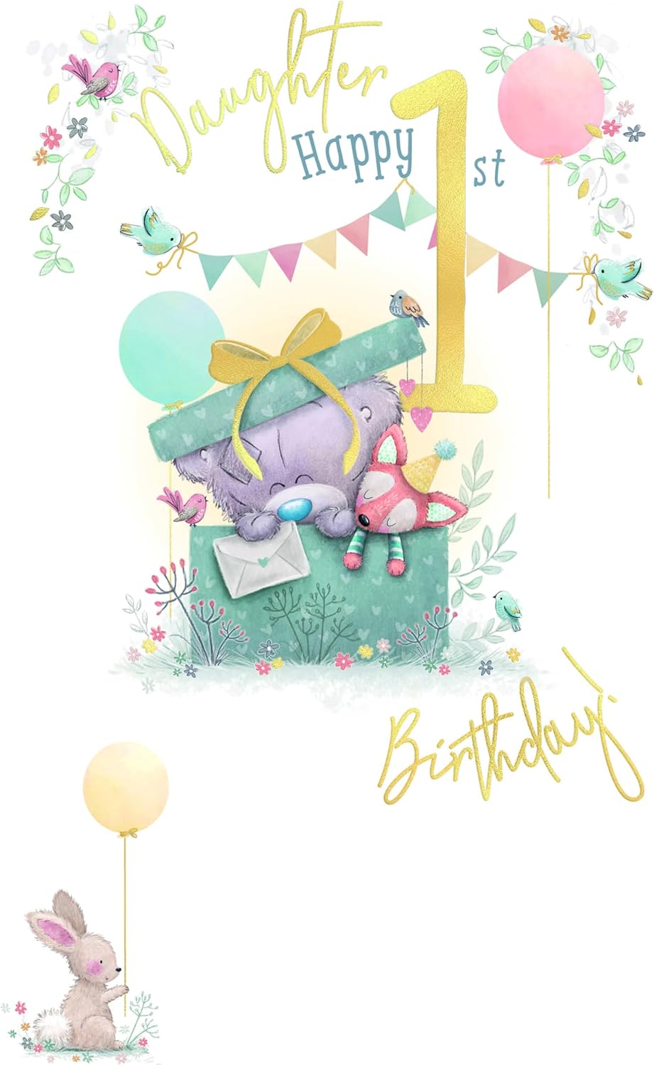 Me To You Daughter Happy 1st Birthday Card