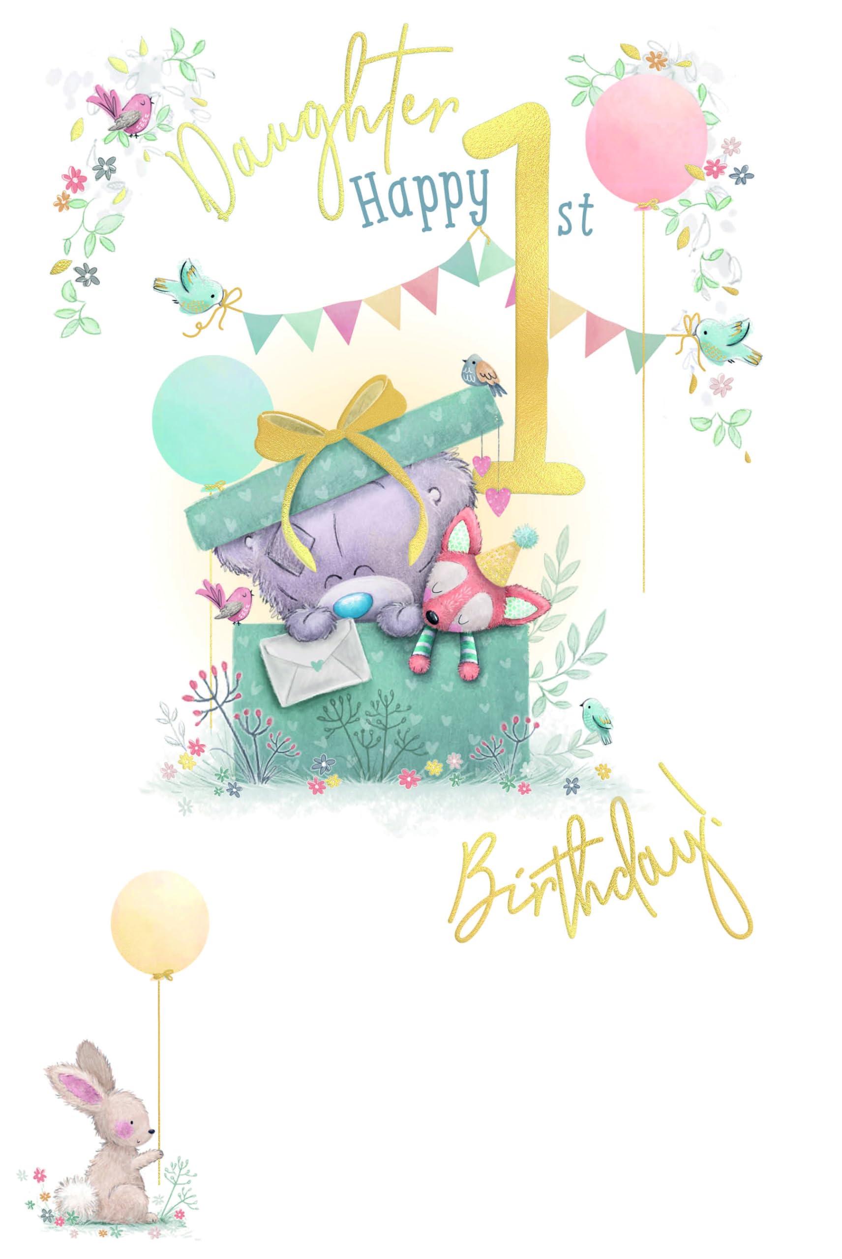 Me To You Tiny Tatty Teddy Daughter First Birthday Card