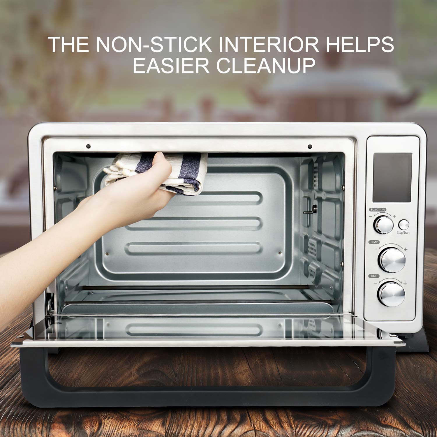 Vestaware Toaster Oven, 27QT Hot Convection & Rotisserie Oven with 10