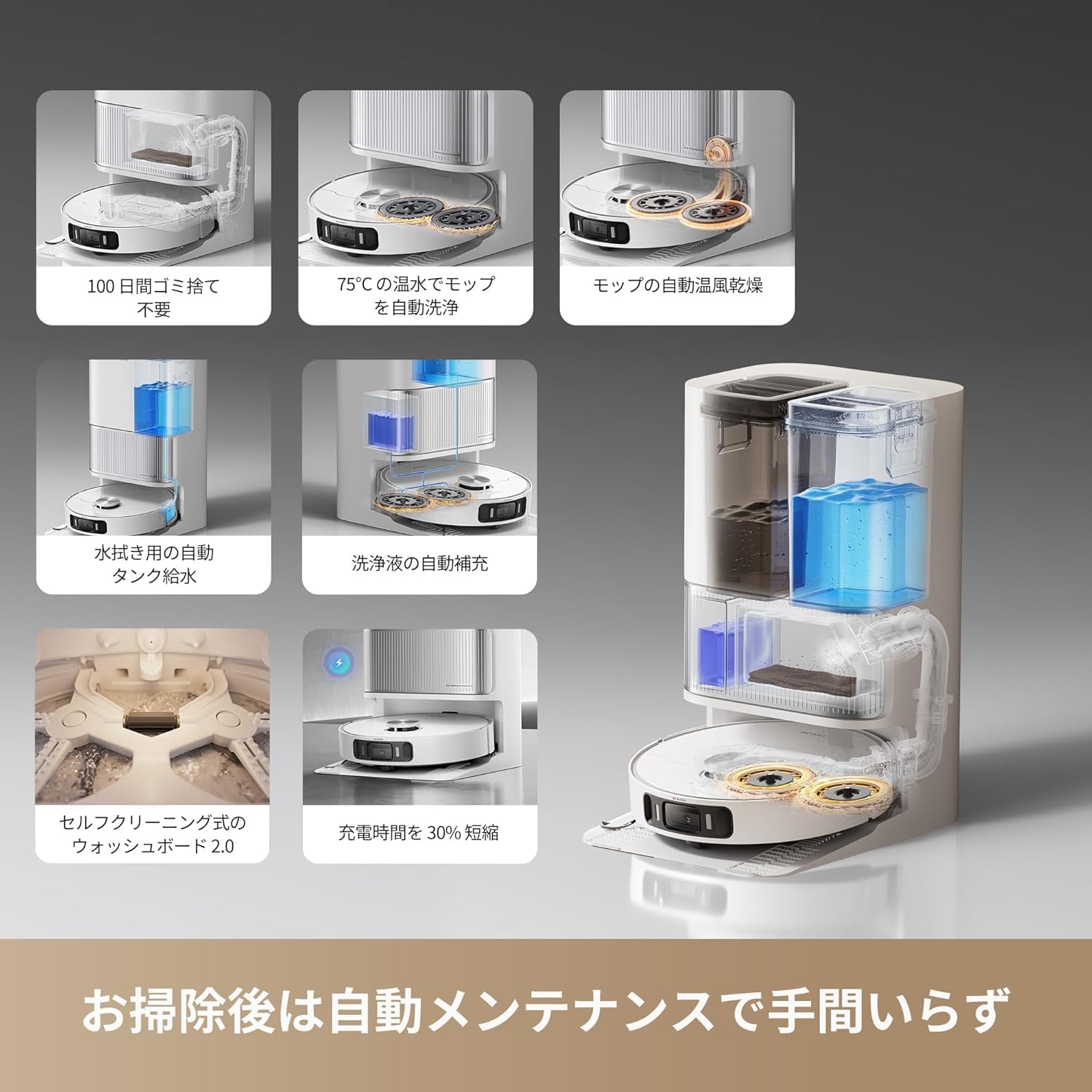 Amazon | dreame (ドリーミー)L40Ultra AEロボット掃除機 吸引·水拭き