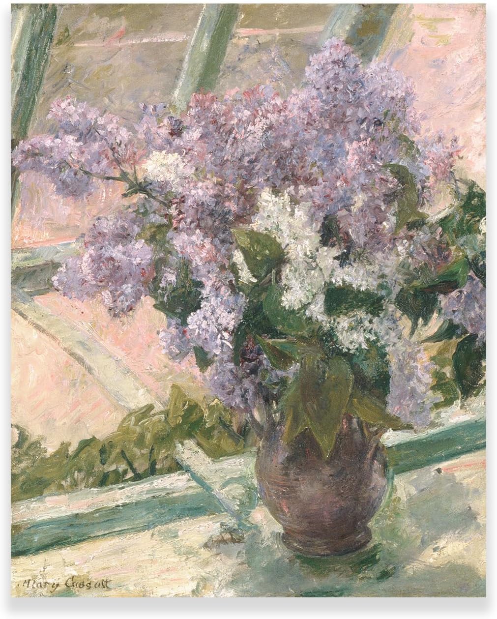 Amazon.com: Mary Cassatt Wall Art - Lilacs In A Window Poster ...