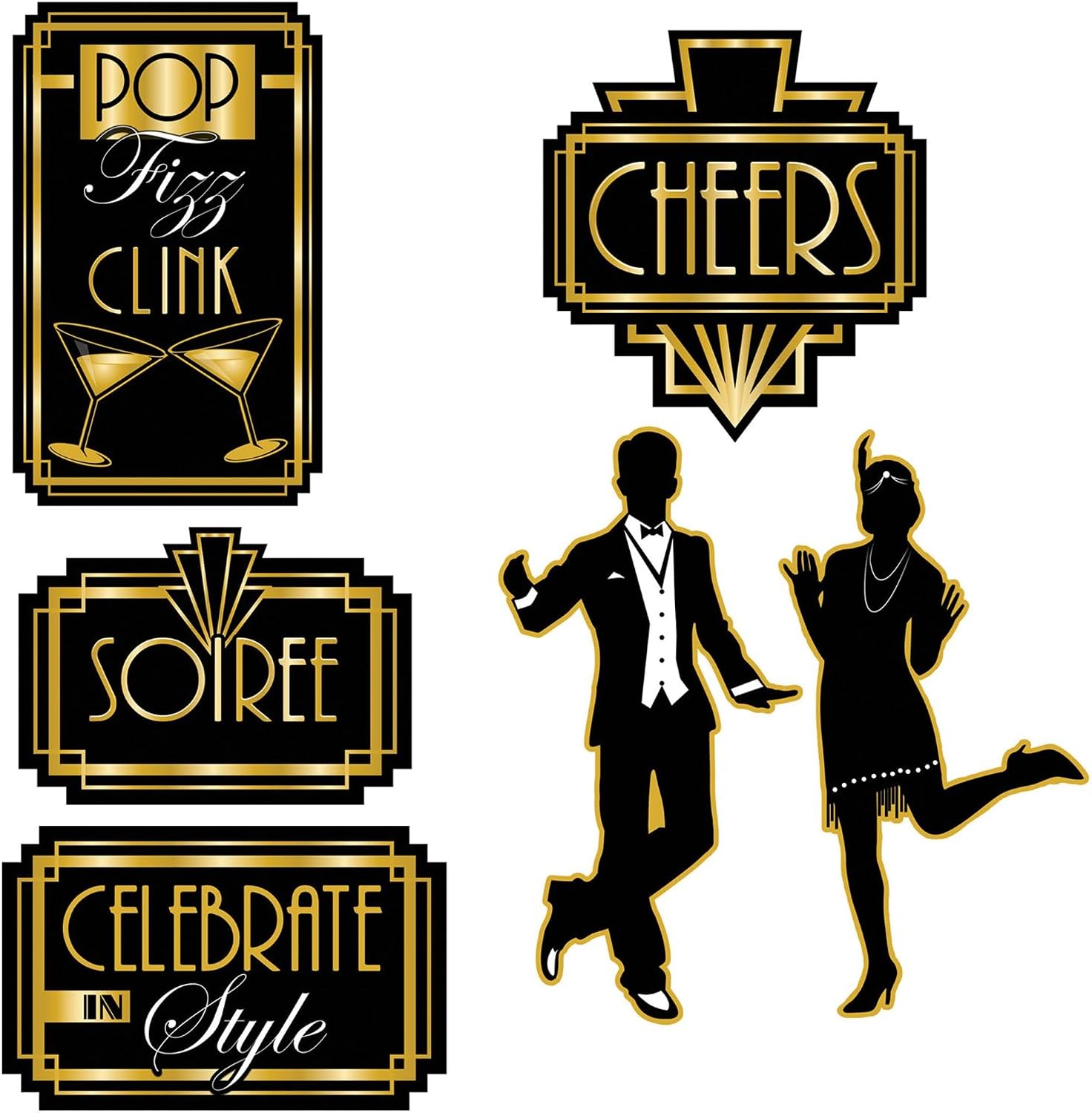 Beistle Great 20's Cutouts
