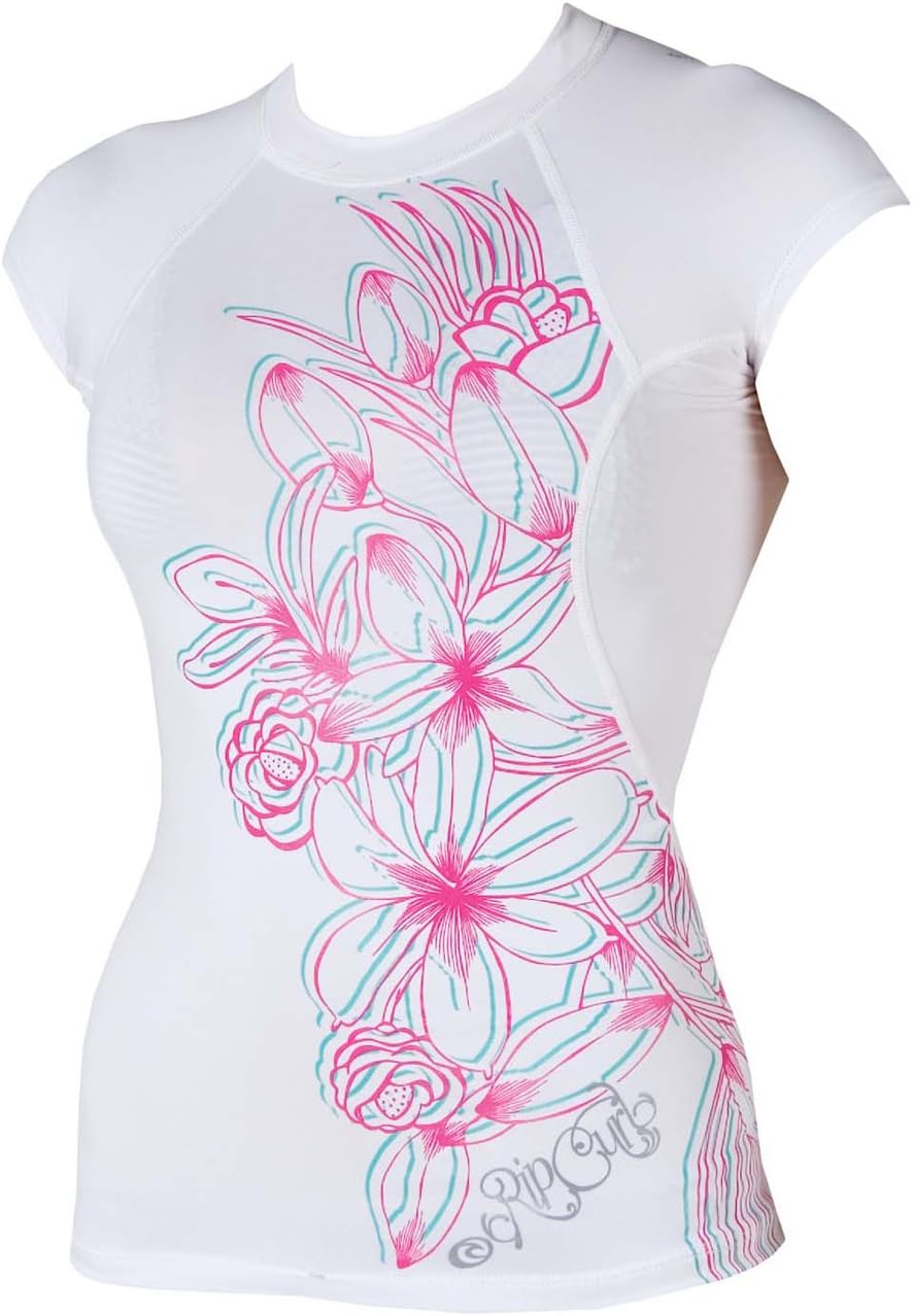 Rip Curl Womens Classic Heart Patrol Cap Sleeve Rash Guard