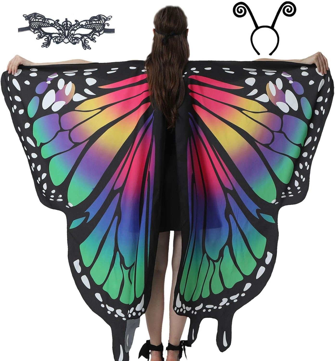 Butterfly Costume, Fancy Butterfly Wings Carnival Costume, Womens