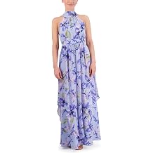 Eliza J Womens Sleeveless Halter Neck Maxi Dress