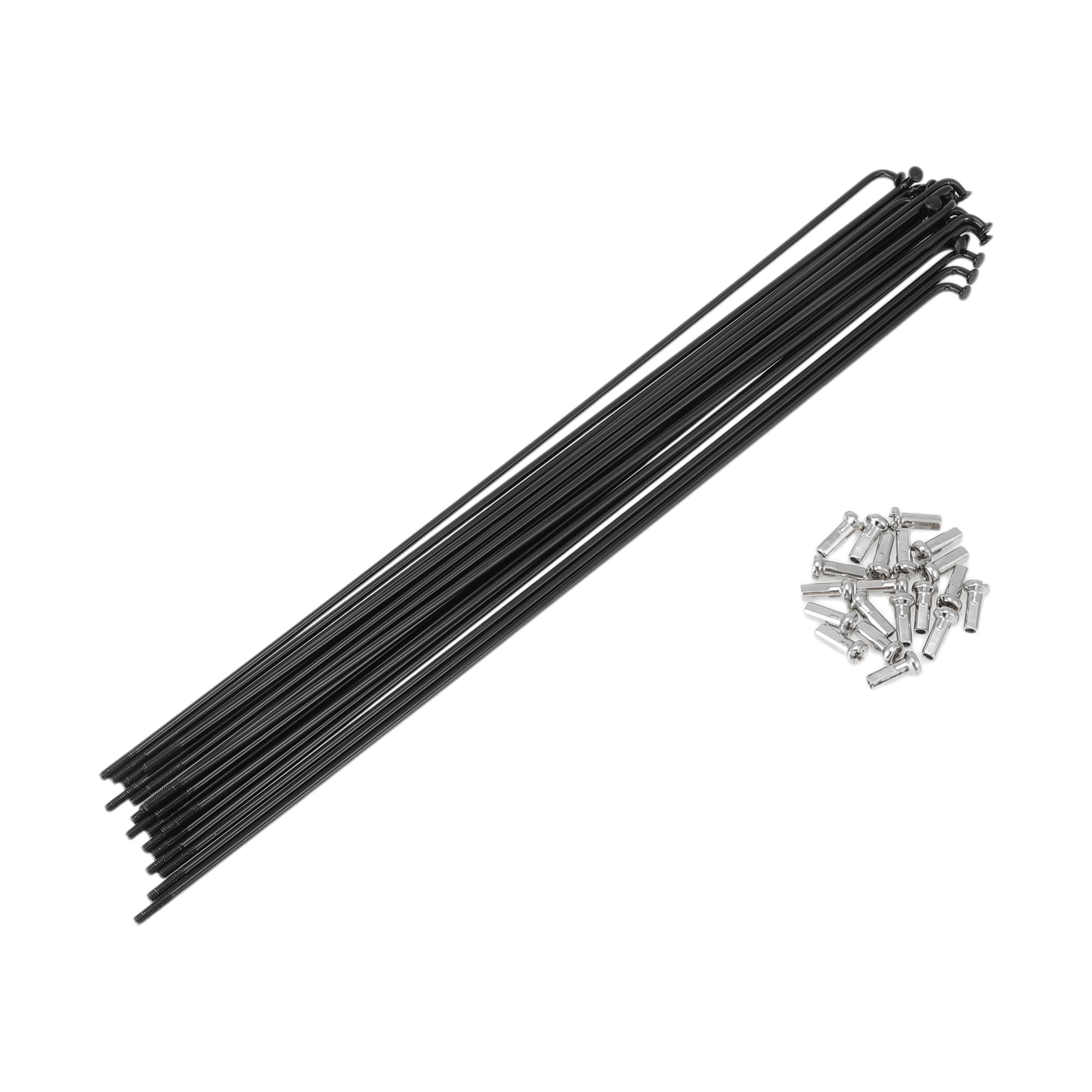 HEROFFIX 20 Set 13G Bicycle Spokes 241mm Bike Wheel Spokes 304 Stainless Steel Black