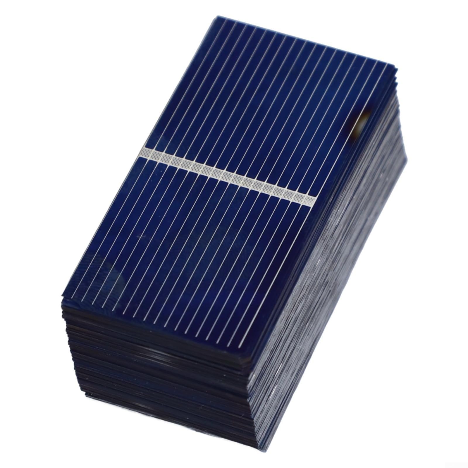 Solar Cells 100Pcs, 0.5V 400MA Polycrystalline Silicon For Solar Panel Kits & DIY Projects, 52X26mm