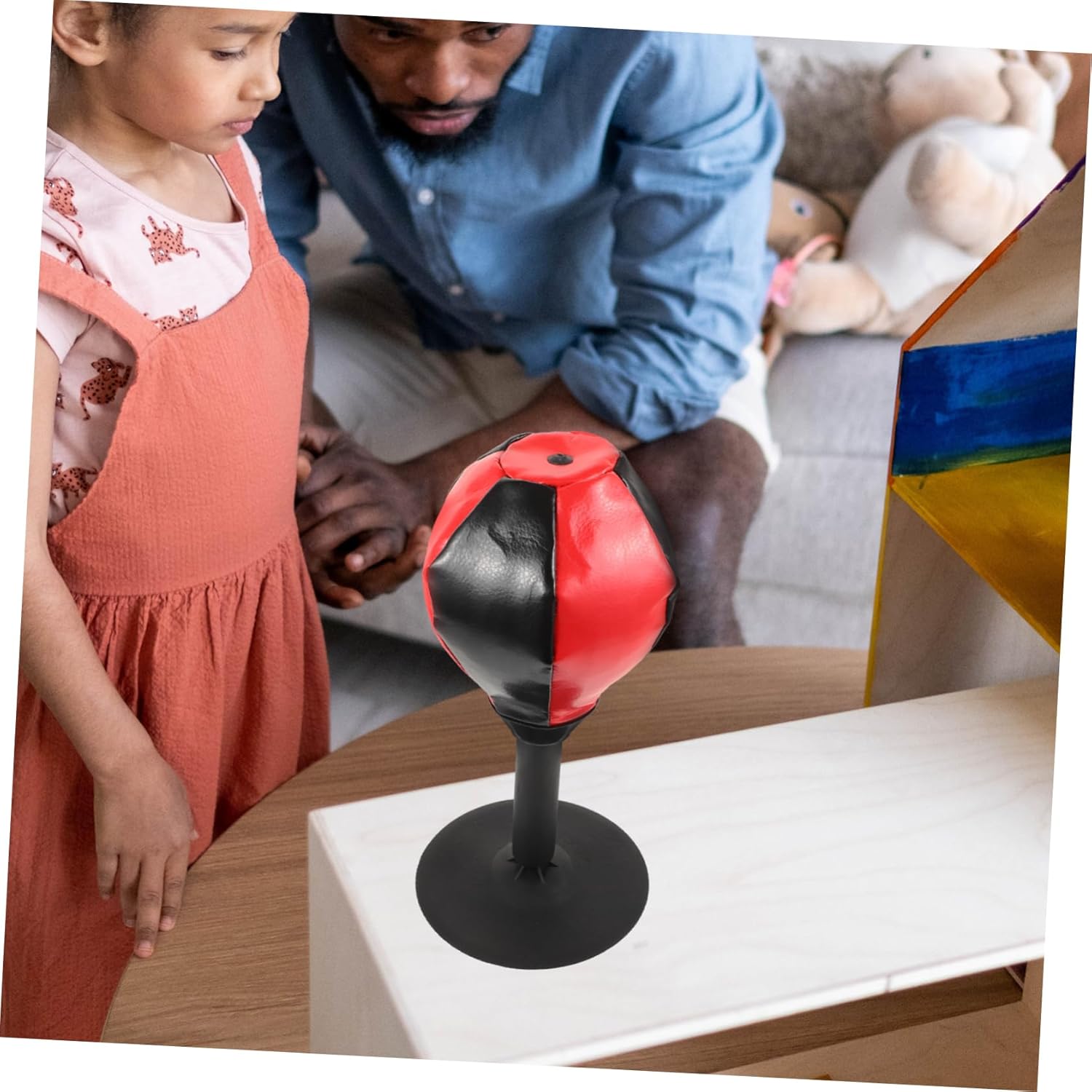 Tabletop Boxing Reaction Training Toy Desktop Punch Bag for All Skill Levels Reflexes Hand-Eye Coordination Fitness for Home Use