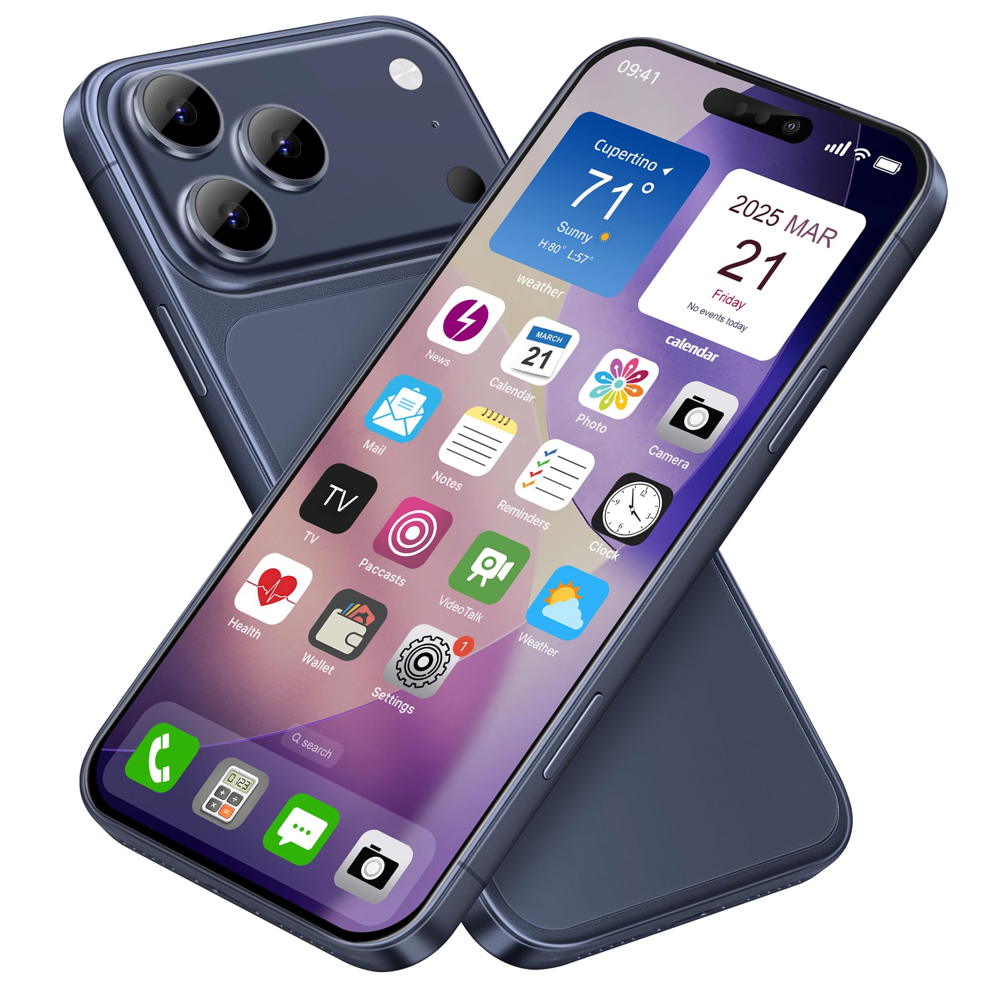 Fałszywa zabawka telefon komórkowy metaliczny model niedziałająca replika telefonu 1:1 do telefonu 17 Pro, fałszywa zabawka, 17 na niebieski kolorowy ekran