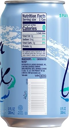 ماء لاكروا المتلألئ ، نقي ، 12 Fl Oz ( عبوة من 8 )