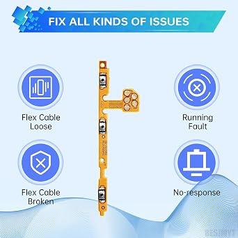 for Samsung Galaxy A42 5G A02 A32 Power Volume Button Replacement | Flexible Cable Side Button On Off Switch Control Flex Cable Connector Repair Parts for SM-A426U SM-A022F SM-A325F