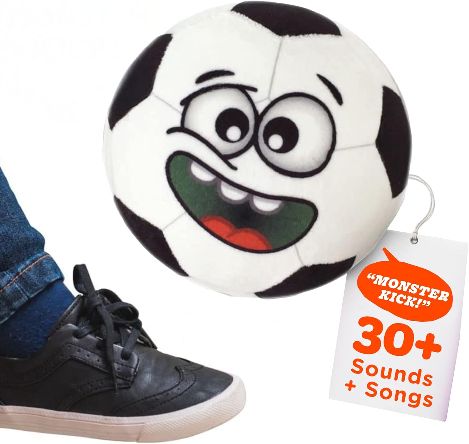 Move2Play, Hilariously Interactive Toy with Music & Sound Effects for Boy & Girl | Ball for Toddler & Baby | 6, 12, 18+ Months | 1, 2, 3+ Year Old Soccer Ball
