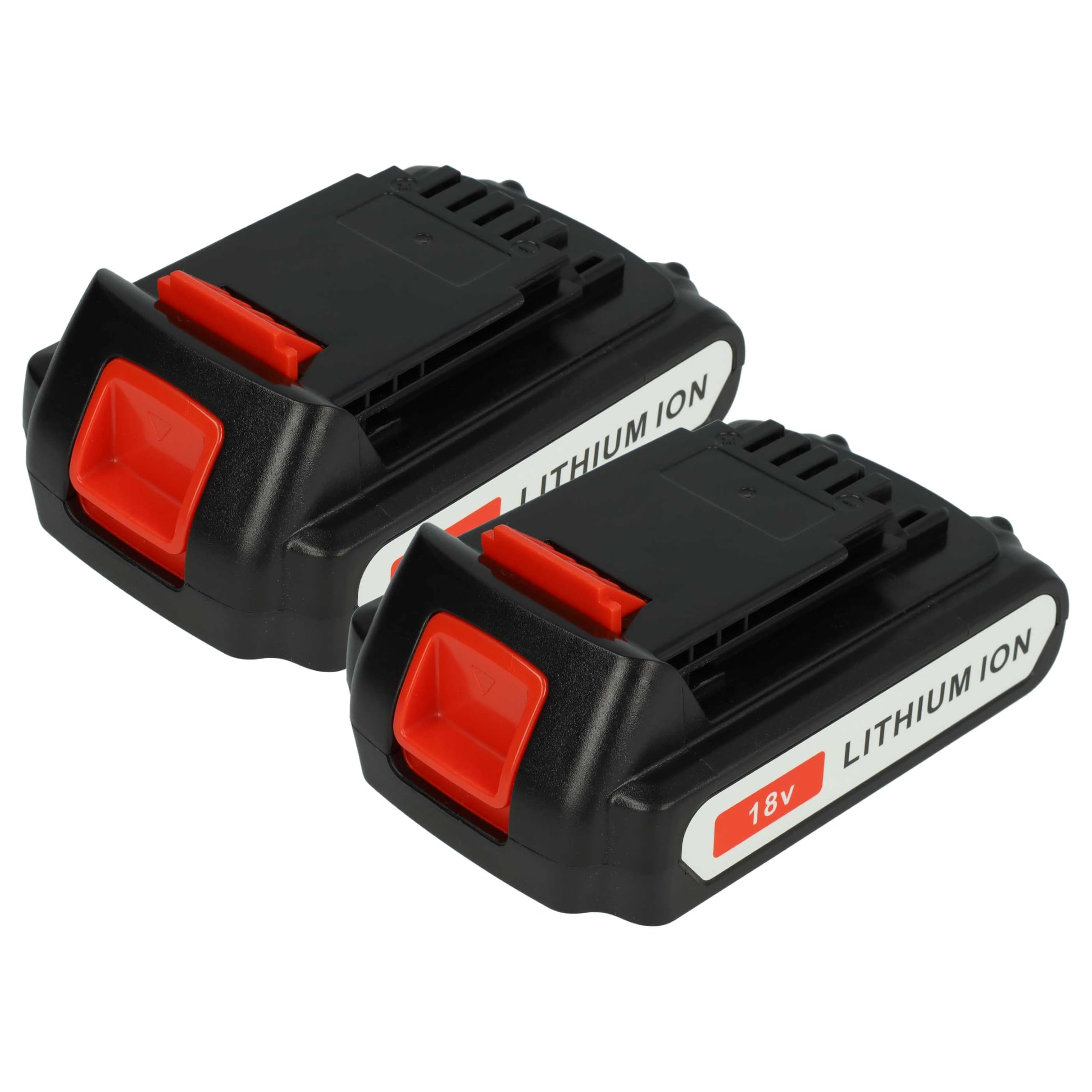 vhbw 2X Akku Ersatz für Black & Decker BL2018